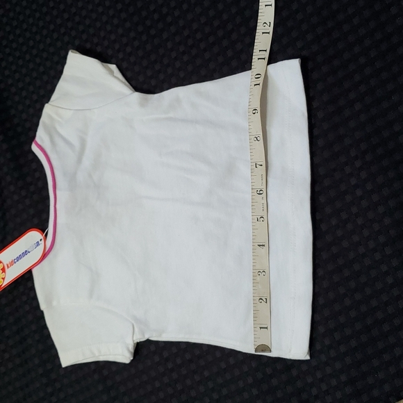 Kid Connection, Cutie-Fruity, white tee, cotton, size 12 months - Picture 8 of 9
